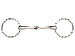 wędzidło Qualcraft, r. 14,5 cm, pojedynczo łamane, grube, NOWE