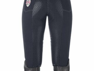 bryczesy Felix Buhler Jessica, r. 76, damskie, granatowe, pełny lej, stan db