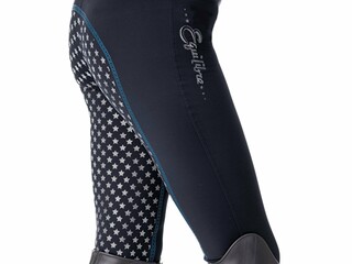bryczesy Equilibre Bailey, r. 164 cm, legginsy, granatowe, pełny silikonowy lej, używane