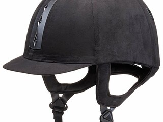 kask Knight Bridge Ultimate, r. 59, czarny, welurowy, bdb